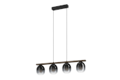 Valaisimet - EGLO FILAGO long table pendant black/brown - 900186