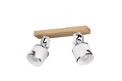 Valaisimet - EGLO KILBURN SKINNE 2XE27 LUONTO/VALKO-NATUR - 43922