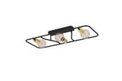 Valaisimet - EGLO MESSINARO LOFT 3XE27 720X280 MUSTA/MESSINKI - 900367