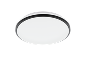 Valaisimet - EGLO PINETTO LOFT Ø340 18W 1900LM 4000K IP44 VALKOINEN/MUSTA - 900366