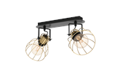 Valaisimet - EGLO Sambatello Musta brushed brass - 900383