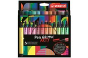 Harrastustarvikkeet - STABILO Pen 68 Max Arty wallet of 24 pens - 204093