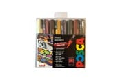 Harrastustarvikkeet - POSCA marker sæt PC-5M 8 ass. DEEP colors - 401615