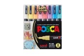 Harrastustarvikkeet - POSCA marker -kynäpakkaus Soft Colors PC-3M 8 kpl - 401612