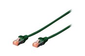Verkkokaapelit - DIGITUS patch cable - 50 cm - green RAL 6016 - 0.5m - DK-1644-005/G
