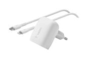 Puhelin - Adapterit & Laturit - Belkin BOOST CHARGE Teho adapter - 24 pin USB-C - 20 Watt - WCA006VF1MWH-B5
