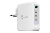 Puhelin - Adapterit & Laturit - j5create Teho adapter - GaN - USB Tyyppi A 3 x USB-C - 130 Watt - JUP43130E-EN