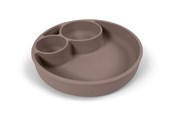 Vauvatarvikkeet - Filibabba Silicone divided plate - Warm Harmaa - FI-02275