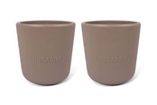 Vauvatarvikkeet - Filibabba Silicone cup 2-pack - Warm Harmaa - FI-02266