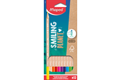 Kirjoitus- ja piirustustarvikkeet - Maped Smiling Planet Colour Pencils box of 12 colours FSC wood - 831800