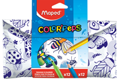 Kirjoitus- ja piirustustarvikkeet - Maped Pencil case to fill in. With 12 felttips and 12 colour pencils - 984729