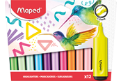 Kirjoitus- ja piirustustarvikkeet - Maped Fluopeps Highlighters set 12 ass. - 740901
