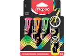 Kirjoitus- ja piirustustarvikkeet - Maped Fluopeps Flex highlighters set 4 ass. - 740300