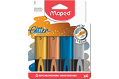 Kirjoitus- ja piirustustarvikkeet - Maped Fluopeps glitter metal highlighters set 4 ass. - 742000