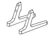 Seinäkiinnitys, AV-kiinnikkeet & AV-kalusteet - LG ST-653T - stand - for LCD-näyttö - Max - recommended for 65" - ST-653.AL