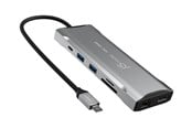 Telakointiasemat - j5create Elite JCD397 - minidokki - USB-C / USB4 / Thunderbolt 3 / Thunderbolt 4 - 2 x HDMI DP - GigE - JCD397-N