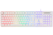 Näppäimistöt - Deltaco GAMING Full Size - Pelinäppäimistö - Pohjoismainen - Valkoinen - GAM-021-RGB-W