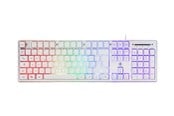 Näppäimistöt - Deltaco GAMING Full Size - Pelinäppäimistö - Pohjoismainen - Valkoinen - GAM-021-RGB-W