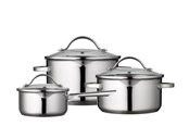 Kattilat - Funktion Pot set with lid 6 pieces 18/8 steel - 200168