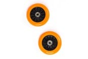 Ulkoleikit - My Hood Set of Wheels 100 mm - Black/Orange - 505084