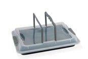Uunipellit, uunivuoat ja ritilät - Funktion Uunipelti Baking pan with lid 42x29 cm grey - 224464