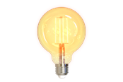 Smart Home - Älykoti - Deltaco SMART HOME LED-älylamppu, hehkulankajäljitelmä, E27, valkoinen - SH-LFE27G95