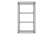 Seinäkiinnitys, AV-kiinnikkeet & AV-kalusteet - Multibrackets M Pro Series - enclosure - for digital signage LCD panel - black - Max 48 kg - recommended for 46" - 7350105214745