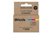 Mustepatruunat, värikasetit ja lisävarusteet - Actis standard KH-650CR - colour (cyan magenta yellow) - remanufactured - ink cartridge (alternative for: HP 650 HP CZ102AE) - KH-650CR