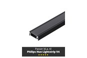 Smart Home - Älykoti - Light Solutions Aluminiumsprofil - Model S til Philips Hue og WiZ - Sort - 5714255008067