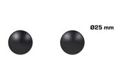 Kannakkeet & Saranat  - Home>it Wooden Knob Ø25 mm Oak Black 2-pack - 12815