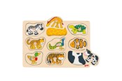 Palapelit - Goki Wooden Animal Bubble Puzzle 9pcs. Puu - 57585