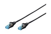 Verkkokaapelit - DIGITUS Professional patch cable - 50 cm - black RAL 9005 - Musta - 0.5m - DK-1532-005/BL