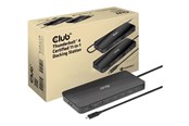 Telakointiasemat - Club 3D - docking station - USB-C / Thunderbolt 3 / Thunderbolt 4 - 3 x Thunderbolt 4 - GigE - CSV-1581