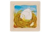 Palapelit - Goki Wooden Layer Puzzle - Kip Puu - 57521