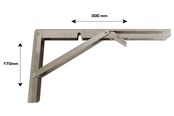 Kannakkeet & Saranat  - Home>it Foldable Shelf Bracket 300 x 170 mm - 16940