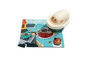 Palapelit - TOPBRIGHT Wooden Jigsaw Puzzle Harbor with Steamer 24st. Puu - 130912