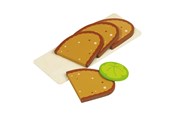 Puulelut - Goki Bread Board with Sandwiches Wood - 51812