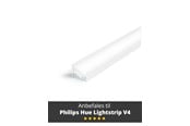 Smart Home - Älykoti - Light Solutions Aluminiumsprofil - Model C til Philips Hue og WiZ - Hvid - 5714255008081