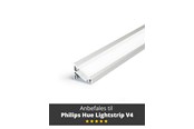 Smart Home - Älykoti - Light Solutions Aluminiumsprofil - Model C til Philips Hue og WiZ - Alu - 5714255008104