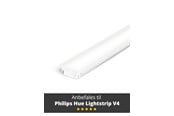 Smart Home - Älykoti - Light Solutions Aluminiumsprofil - Model G til Philips Hue og WiZ - Hvid - 5714255008111