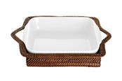 Keittiötarvikkeet - Pillivuyt Basket rectangular 34 x 25 cm Light/Dark brown Nito wicker - 22392