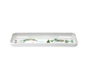 Keittiötarvikkeet - Pillivuyt Dish rectangular Winter 36 x 12 cm White Ovenproof porcelain - 28349