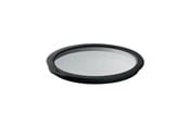 Keittiötarvikkeet - Rösle Glass lid 20 cm Clear/Black Glass/Silicone - 22556