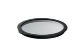 Keittiötarvikkeet - Rösle Glass lid 24 cm Clear/Black Glass/Silicone - 22557