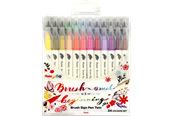 Kirjoitus- ja piirustustarvikkeet - Pentel SESW30C-24 Brush Sign Pen Twin - SESW30C-24