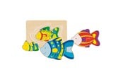 Palapelit - Goki Wooden 3-layer Puzzle Vis Puu - 57897