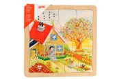 Palapelit - Goki 4-layer Puzzle Seasons 54pcs. Puu - 57684