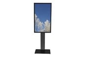 Seinäkiinnitys, AV-kiinnikkeet & AV-kalusteet - HI-ND Floorstand Glass - stand - for LCD display / digital player - black RAL 9005 - Max - recommended for 55" - FS5511-5101-02