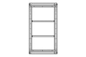 Seinäkiinnitys, AV-kiinnikkeet & AV-kalusteet - Multibrackets M Pro - mounting kit - black - Max 160 kg - recommended for 75" - 7350105215339
