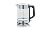 Vedenkeitin - SEVERIN Vedenkeitin WK 3420 - glass/brushed stainless steel/black - Glass/brushed stainless steel/black - 2200 W - WK3420